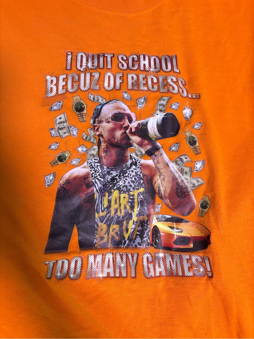 Graphic Orange RIFF RAFF tee